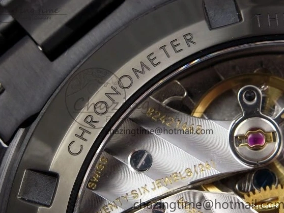 0413 Speedmaster Black Benom PVD Moon RMF Best Edition on PVD Bracelet Lemania HW WrinkleFree 7727